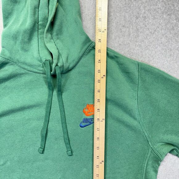 Nike Hoodie Sportswear Essentials+ Mens M Med Green Sweatshirt Swoosh DM8882-350 - Picture 11 of 13